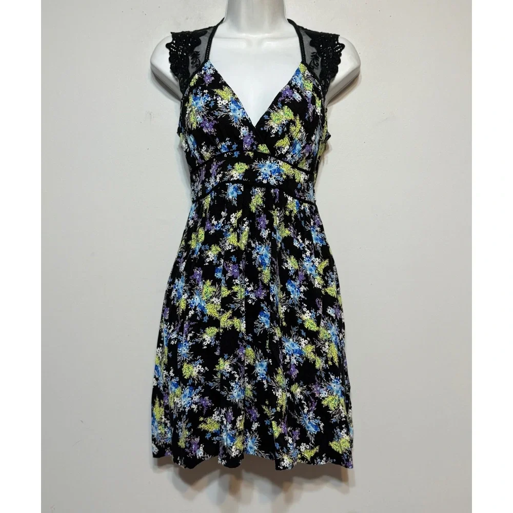 Vtg Y2K Speechless Dark Coquette Dress‎ Women Size S Whimsigoth Fairy Grunge